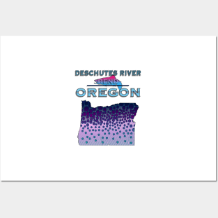 DESCHUTES RIVER BEND OREGON MOUNTAIN Posters and Art